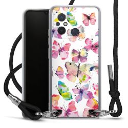 New Carry Case Transparent Stoff schwarz/silber