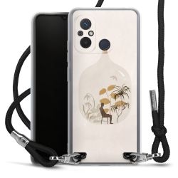 New Carry Case Transparent Stoff schwarz/silber