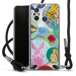 New Carry Case Transparent Stoff schwarz/silber