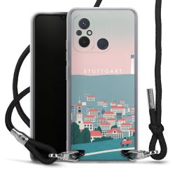 New Carry Case Transparent Stoff schwarz/silber