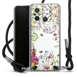 New Carry Case Transparent Stoff schwarz/silber