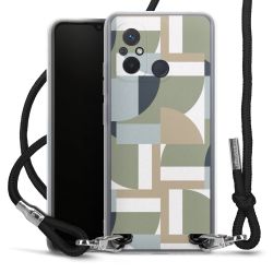 New Carry Case Transparent Stoff schwarz/silber