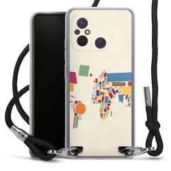 New Carry Case Transparent Stoff schwarz/silber