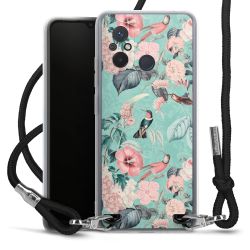 New Carry Case Transparent Stoff schwarz/silber