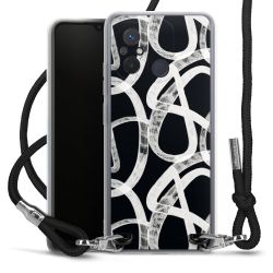New Carry Case Transparent Stoff schwarz/silber
