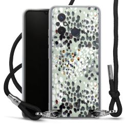 New Carry Case Transparent Stoff schwarz/silber