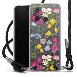 New Carry Case Transparent Stoff schwarz/silber