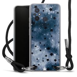 New Carry Case Transparent Stoff schwarz/silber