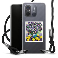 New Carry Case Transparent Stoff schwarz/silber