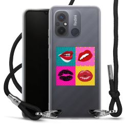 New Carry Case Transparent Stoff schwarz/silber