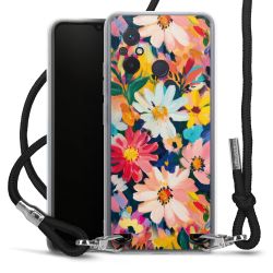 New Carry Case Transparent Stoff schwarz/silber