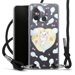 New Carry Case Transparent Stoff schwarz/silber