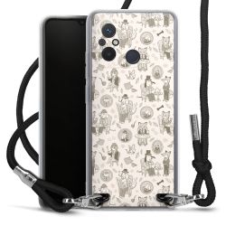 New Carry Case Transparent Stoff schwarz/silber