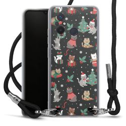 New Carry Case Transparent Stoff schwarz/silber