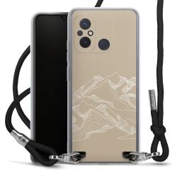 New Carry Case Transparent Stoff schwarz/silber