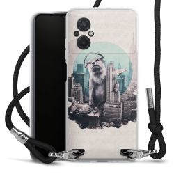 Carry Case Transparent Fabric black/silver