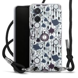 Carry Case Transparent Fabric black/silver