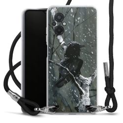 Carry Case Transparent Fabric black/silver