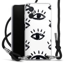 Carry Case Transparent Fabric black/silver