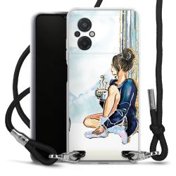 Carry Case Transparent Fabric black/silver