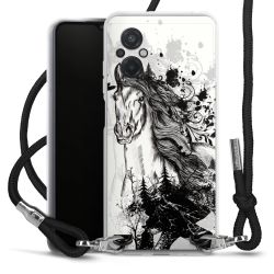 Carry Case Transparent Fabric black/silver