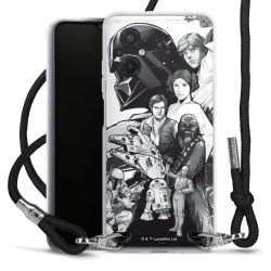 Carry Case Transparent Fabric black/silver