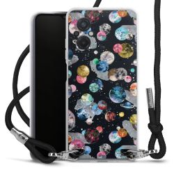 Carry Case Transparent Fabric black/silver