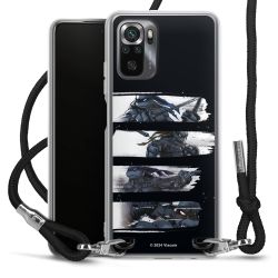 Carry Case Transparent Fabric black/silver