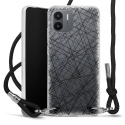 Carry Case Transparent Fabric black/silver