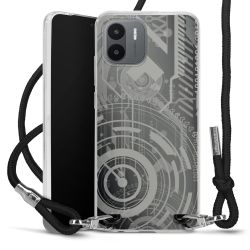 Carry Case Transparent Fabric black/silver