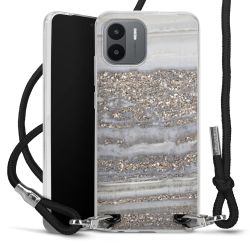 Carry Case Transparent Fabric black/silver