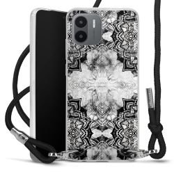 Carry Case Transparent Fabric black/silver