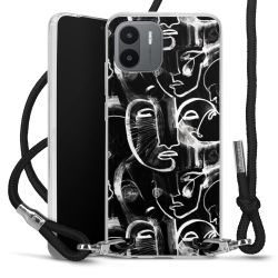 Carry Case Transparent Fabric black/silver