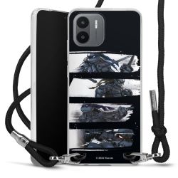 Carry Case Transparent Fabric black/silver