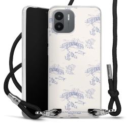 New Carry Case Transparent Stoff schwarz/silber