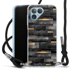 Carry Case Transparent Fabric black/silver