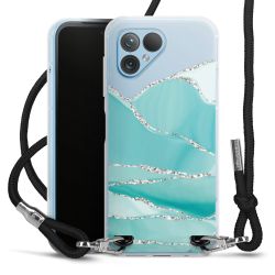 Carry Case Transparent Fabric black/silver