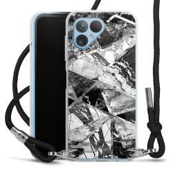 Carry Case Transparent Fabric black/silver