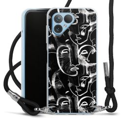 Carry Case Transparent Fabric black/silver