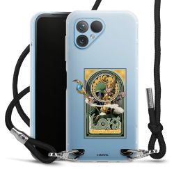 New Carry Case Transparent Stoff schwarz/silber