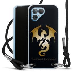 New Carry Case Transparent Stoff schwarz/silber