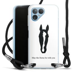 New Carry Case Transparent Stoff schwarz/silber