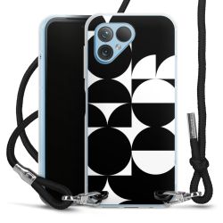 New Carry Case Transparent Stoff schwarz/silber