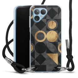 New Carry Case Transparent Stoff schwarz/silber