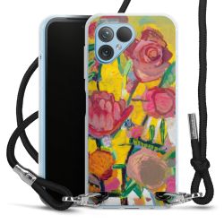 New Carry Case Transparent Stoff schwarz/silber