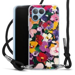 New Carry Case Transparent Stoff schwarz/silber