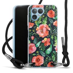 New Carry Case Transparent Stoff schwarz/silber