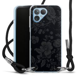 New Carry Case Transparent Stoff schwarz/silber