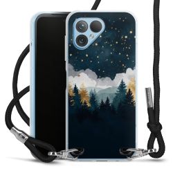 New Carry Case Transparent Stoff schwarz/silber