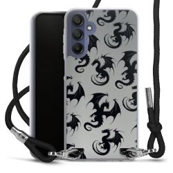 New Carry Case Transparent Stoff schwarz/silber